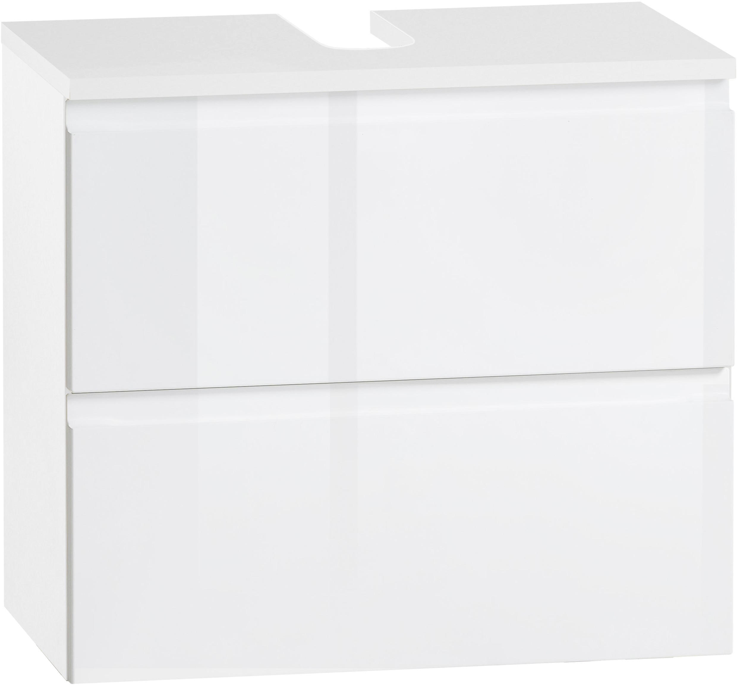 WASCHBECKENUNTERSCHRANK 60/53/35 cm  - Weiß, Design, Holzwerkstoff (60/53/35cm) - Xora