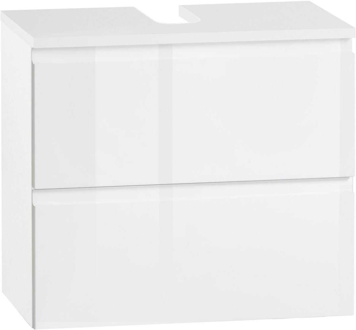WASCHBECKENUNTERSCHRANK 60/53/35 cm  - Weiß, Design, Holzwerkstoff (60/53/35cm) - Xora