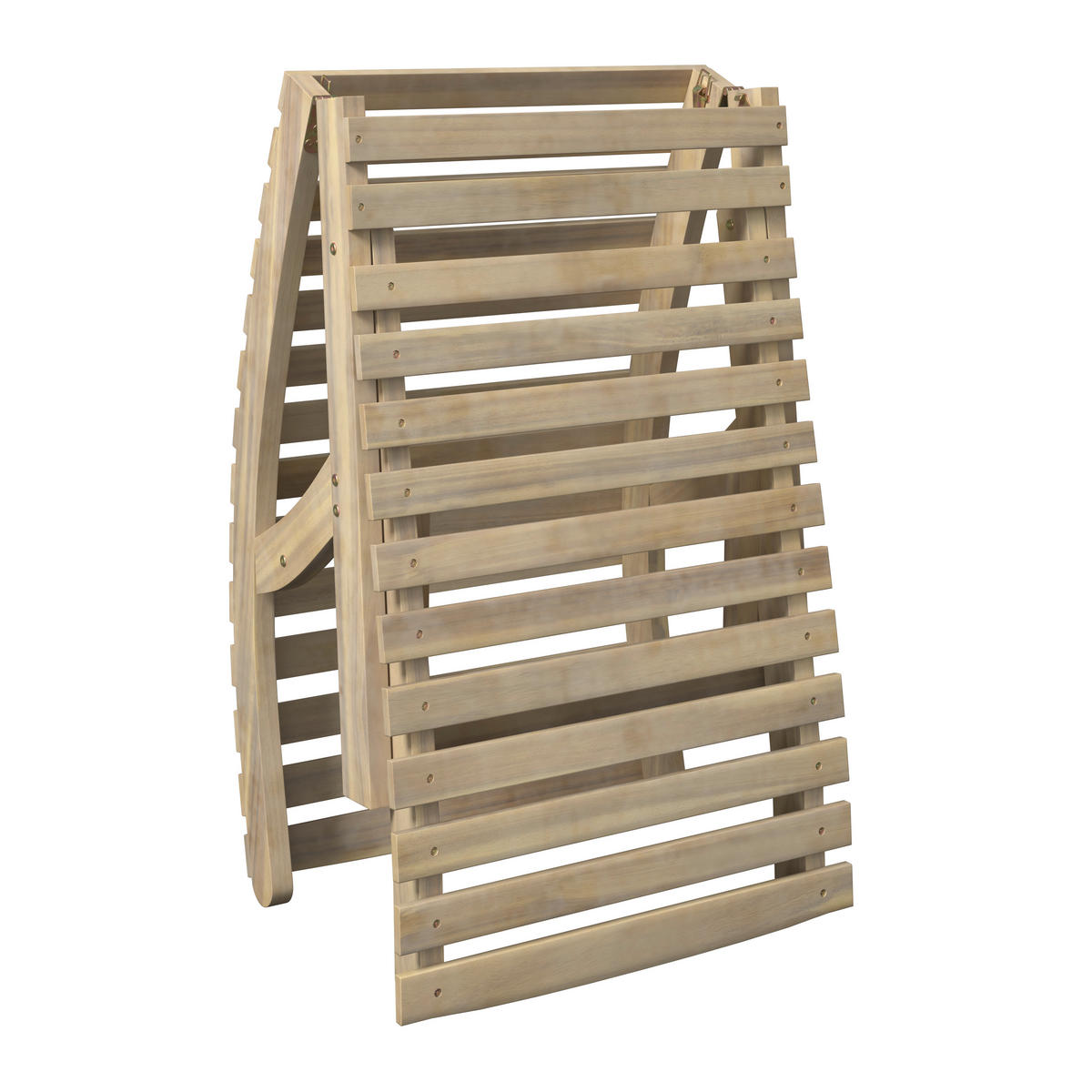 GARTENLIEGE 170/55/54 cm  - Akaziefarben, Natur, Holz/Kunststoff (170/55/54cm) - Ambia Garden