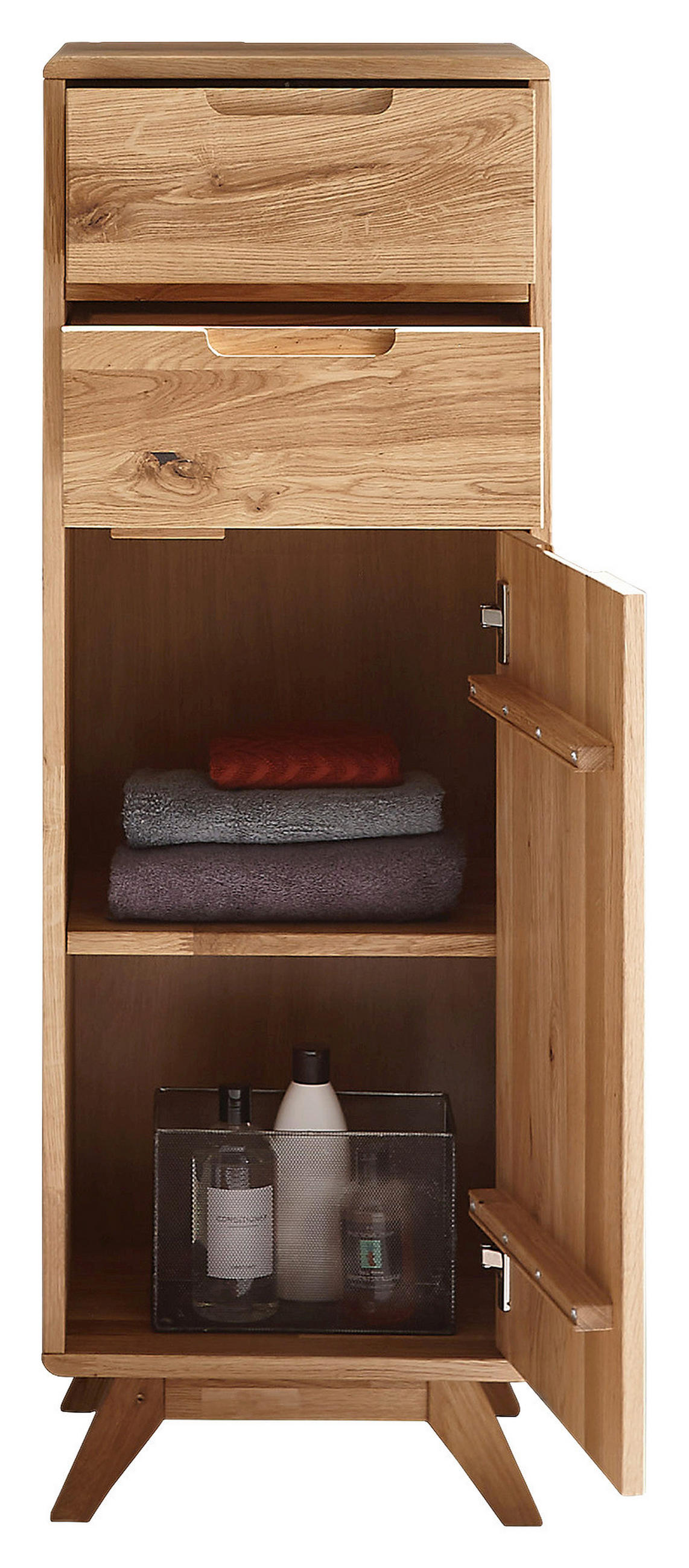 MIDISCHRANK 40/115/35 cm  - Wildeiche, Basics, Holz (40/115/35cm) - Linea Natura