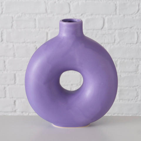 VASE 20 cm  - Lila, Basics, Keramik (17/7/20cm) - Boltze Home