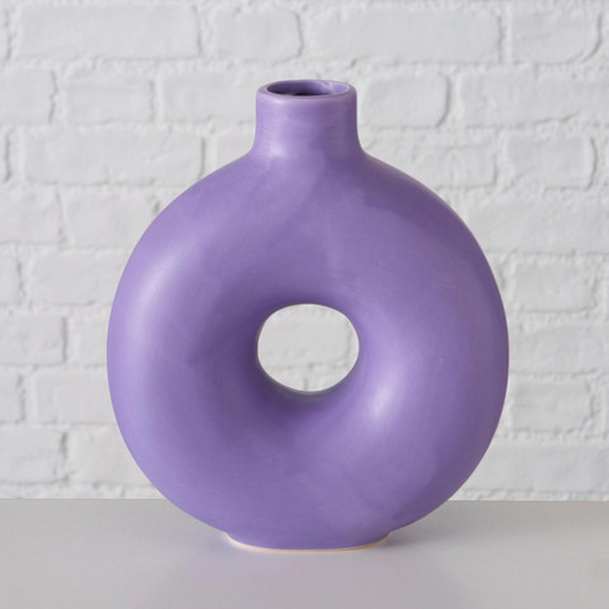 VASE 20 cm  - Lila, Basics, Keramik (17/7/20cm) - Boltze Home