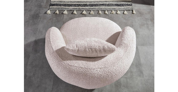 COCKTAILSESSEL Chenille Rosa - Schwarz/Rosa, LIFESTYLE, Textil/Metall (101/79/96cm) - Xora