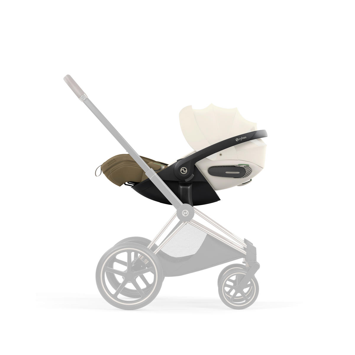BABYSCHALE  Cloud S Style Jade Green  - Hellgrün, Basics, Kunststoff/Textil (72/44/37,5cm) - cybex PLATINUM