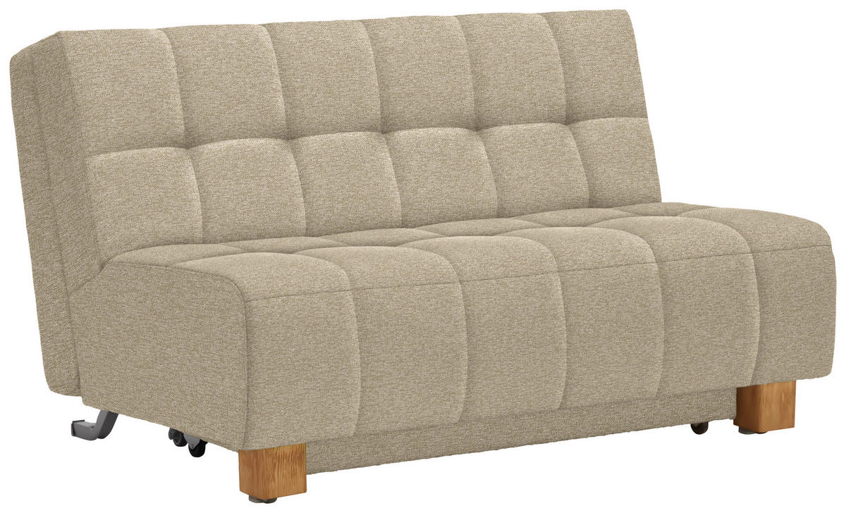 SCHLAFSOFA Textil Beige  - Beige/Naturfarben, Modern, Holz/Textil (145/92/102cm) - Novel