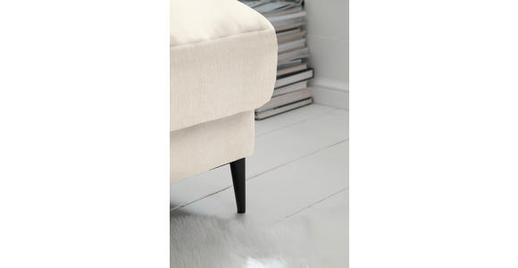 ECKSOFA in Flachgewebe Beige 296/207 cm - Beige/Schwarz, Design, Textil/Metall (296/207cm) - Dieter Knoll