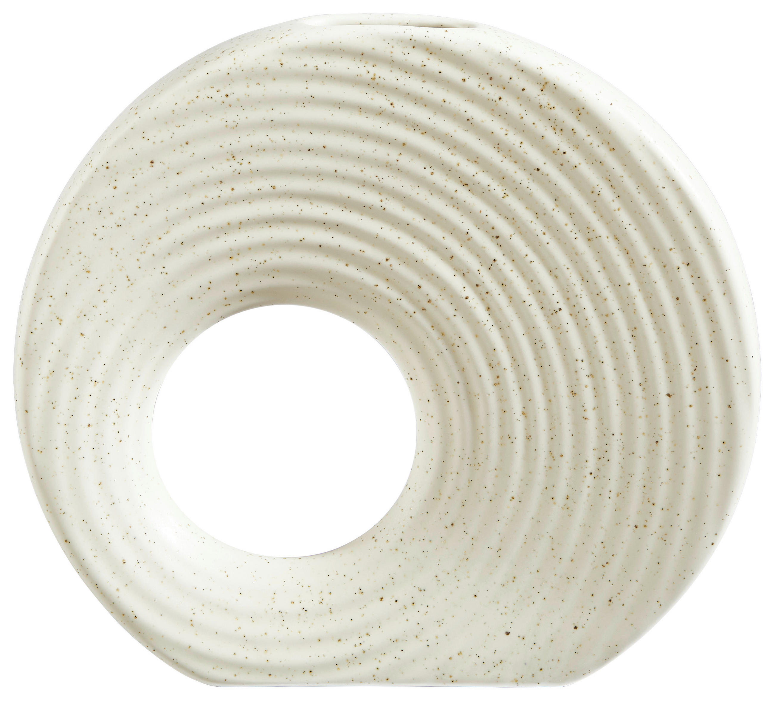 VASE 24 cm  - Creme, Trend, Keramik (26/24/5,5cm) - Ambia Home