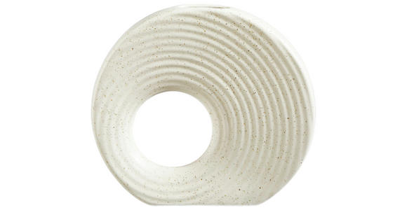 VASE 24 cm  - Creme, Trend, Keramik (26/24/5,5cm) - Ambia Home
