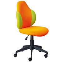 JUGENDDREHSTUHL - Schwarz/Orange, Basics, Kunststoff/Textil (52/94(103)/56cm) - MID.YOU