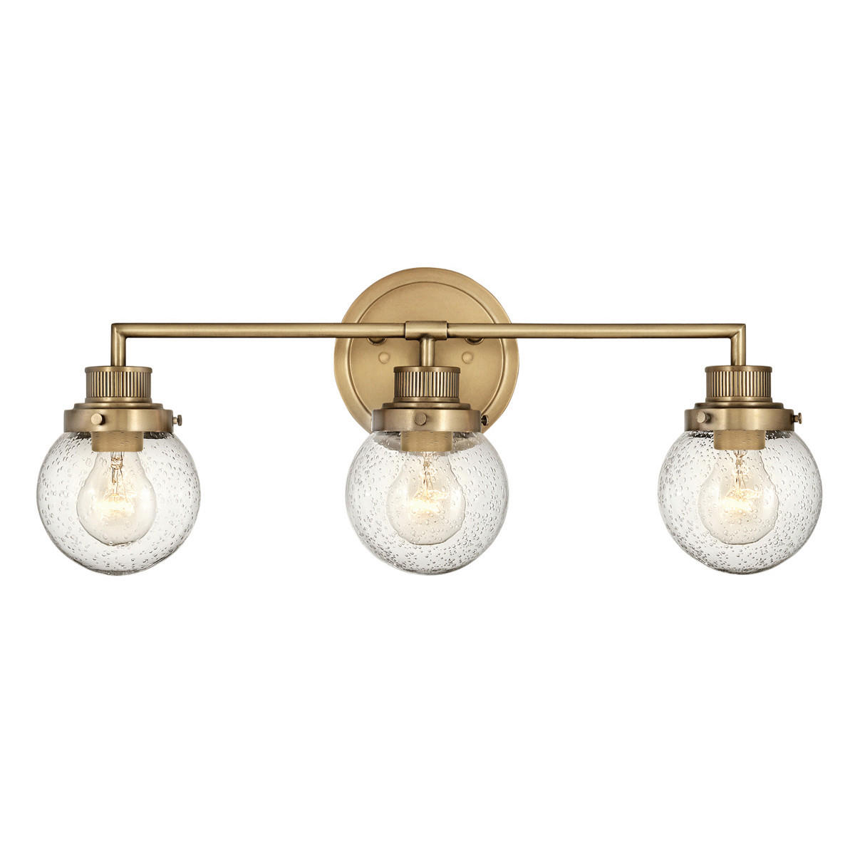 BADEZIMMER-WANDLEUCHTE - Messingfarben, Lifestyle, Glas/Metall (61.5/25/18.3cm) - Elstead Lighting