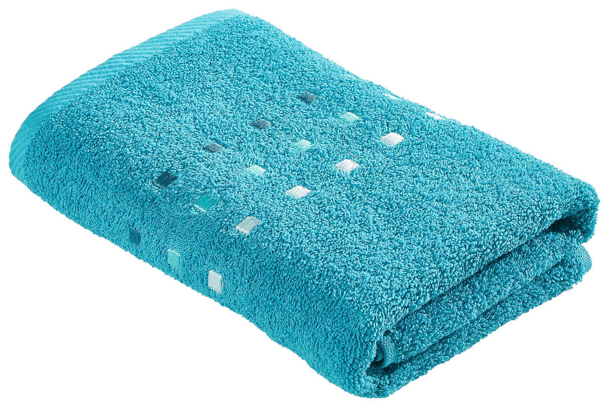 HANDTUCH Quattro Blau  - Blau, Basics, Textil (50/100cm) - Esposa