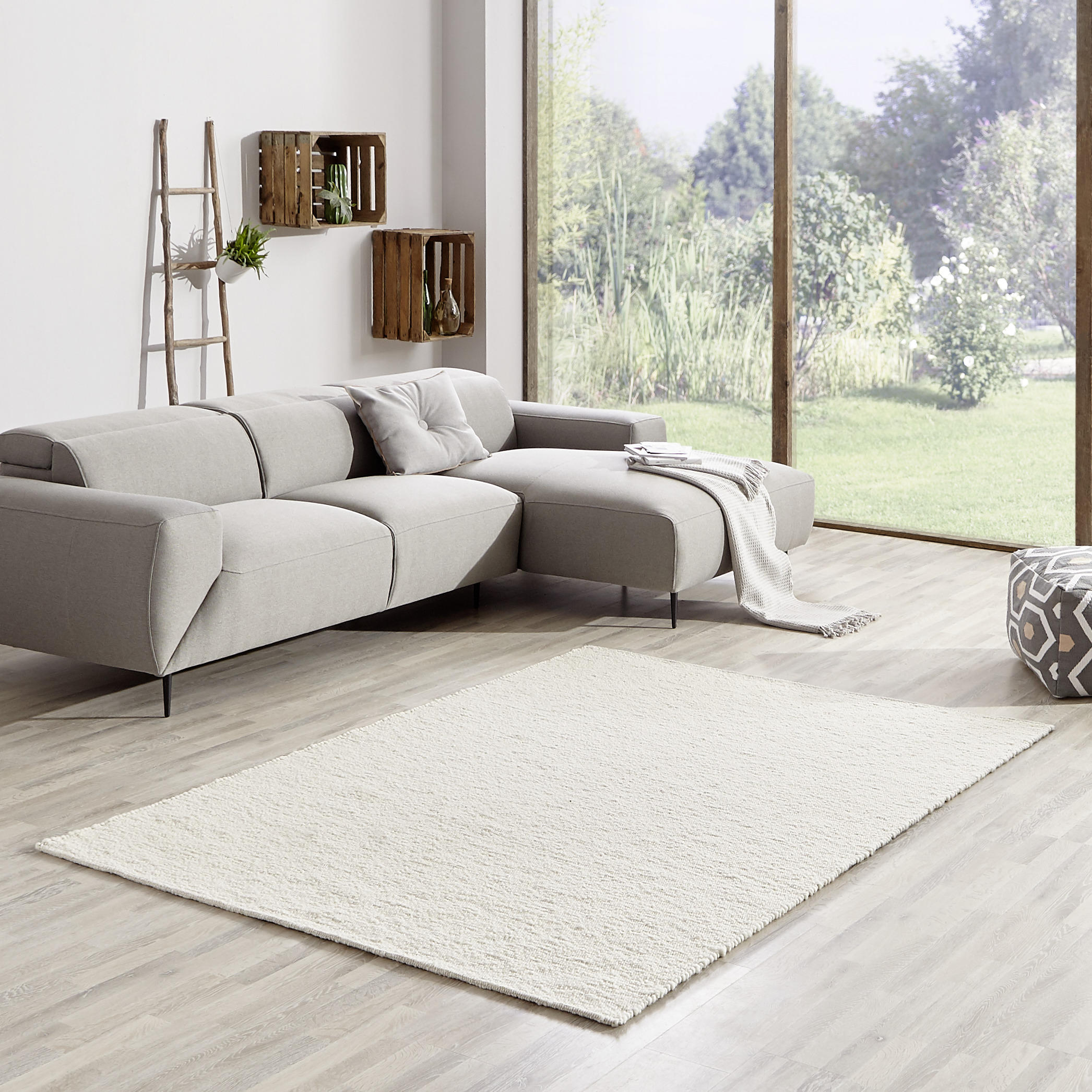 HANDWEBTEPPICH 70/130 cm Verona  - Naturfarben, Natur, Textil (70/130cm) - Linea Natura