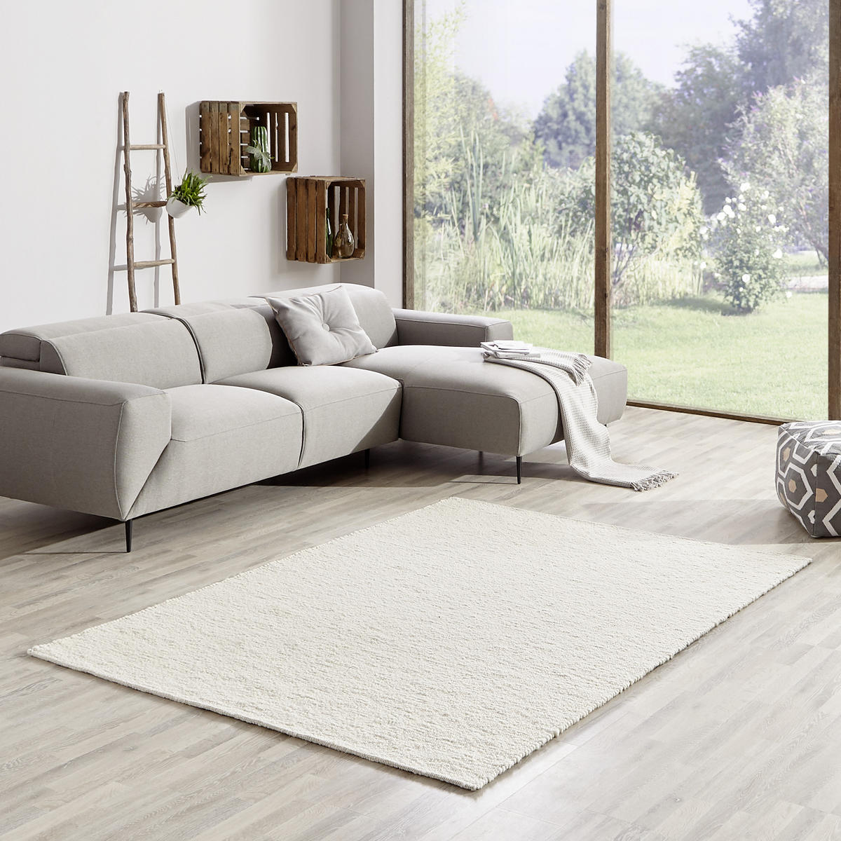 HANDWEBTEPPICH 70/130 cm Verona  - Naturfarben, Natur, Textil (70/130cm) - Linea Natura