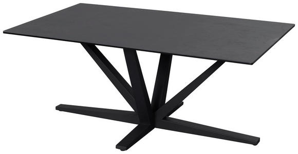 COUCHTISCH ESG 100/60/42 cm rechteckig Schwarz - Schwarz, Design, Glas/Keramik (100/60/42cm) - Novel