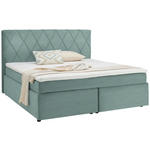 BOXSPRINGBETT 180/200 cm  in Mintgrün  - Schwarz/Mintgrün, Design, Kunststoff/Textil (180/200cm) - Xora