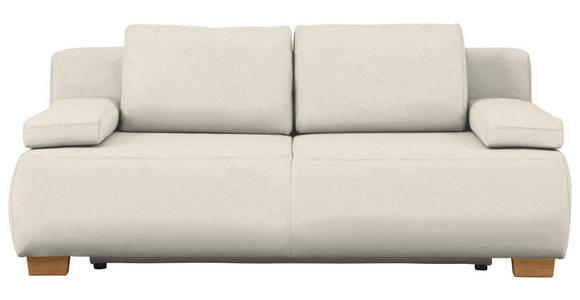 BOXSPRINGSOFA  in Webstoff Naturfarben Skandinavisch  - Naturfarben, MODERN, Holz/Textil (205/93/108cm) - Venda