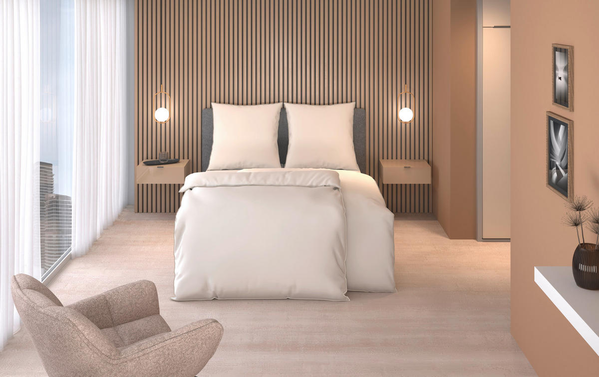 BETTWÄSCHE Calla Flachgewebe 155/220 cm  - Weiß, Basics, Textil (155/220cm) - Dieter Knoll