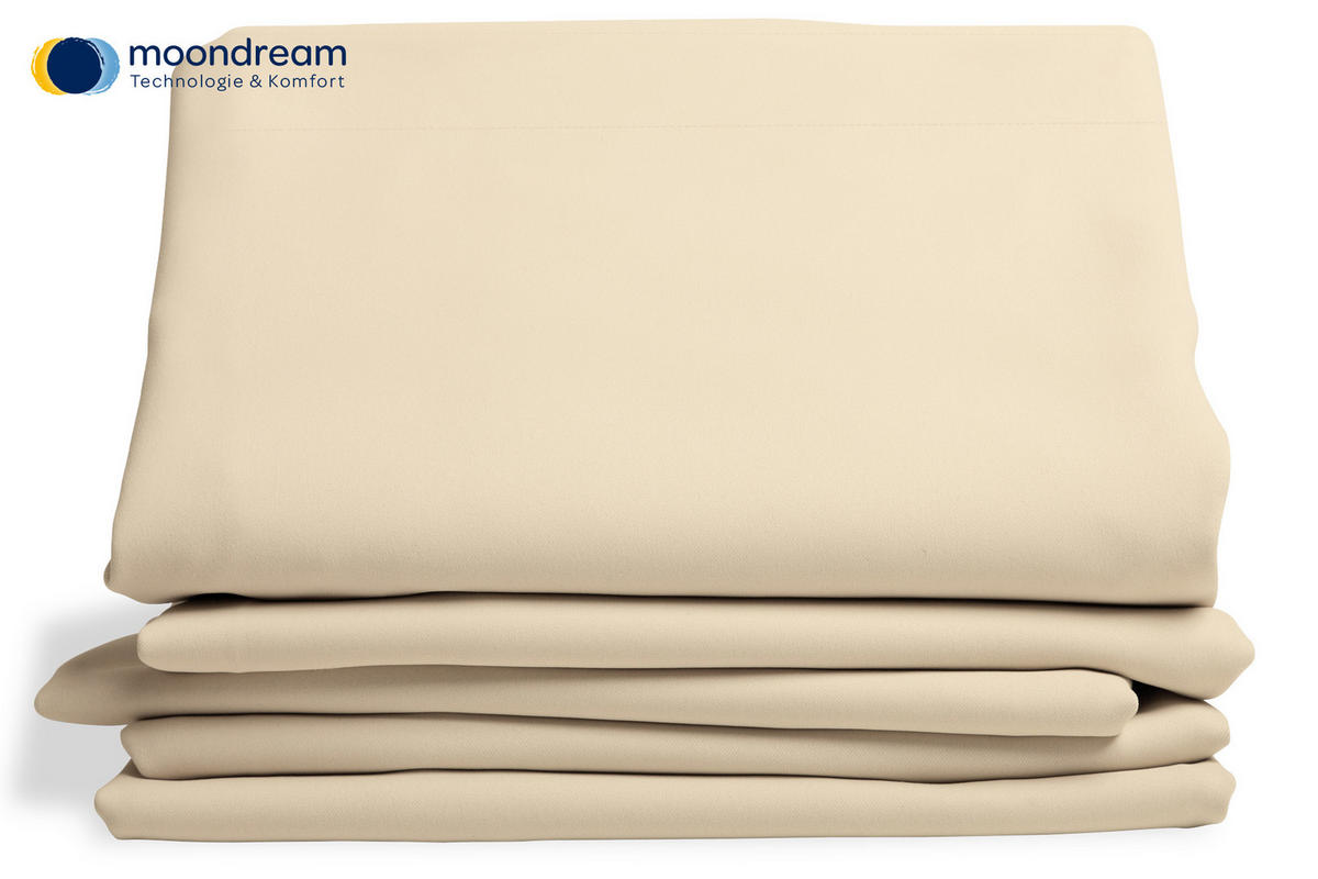 VERDUNKELUNGSVORHANG - Creme, Design, Textil (145/260cm)
