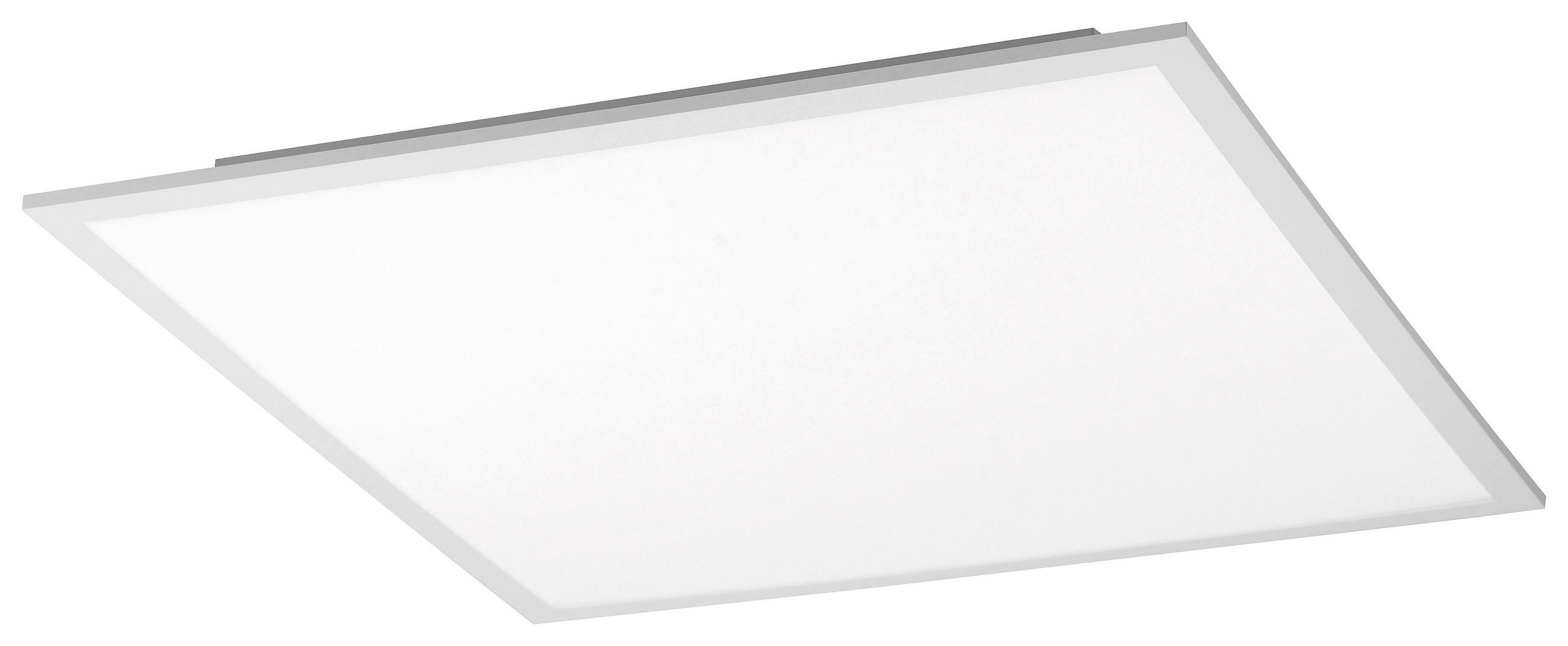 STROPNÍ LED SVÍTIDLO, 45/45/4,4 cm - bílá, Design, kov/plast (45/45/4,4cm)