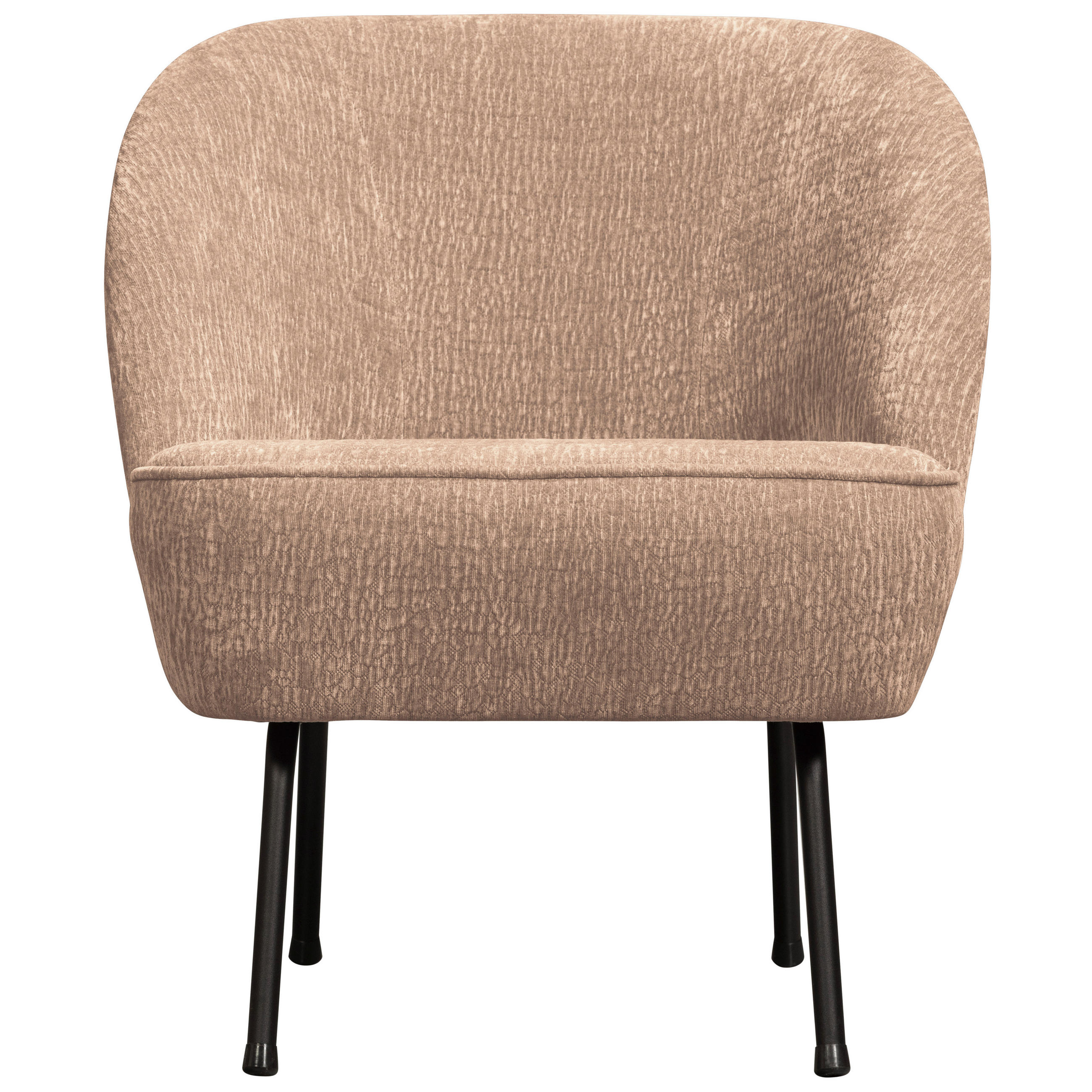 SESSEL in Chenille Sandfarben  - Sandfarben/Schwarz, Design, Textil/Metall (57/69/70cm) - Livetastic