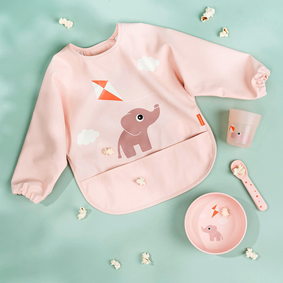 LÄTZCHEN  - Hellrosa, Basics, Textil (72/34/0,5cm)