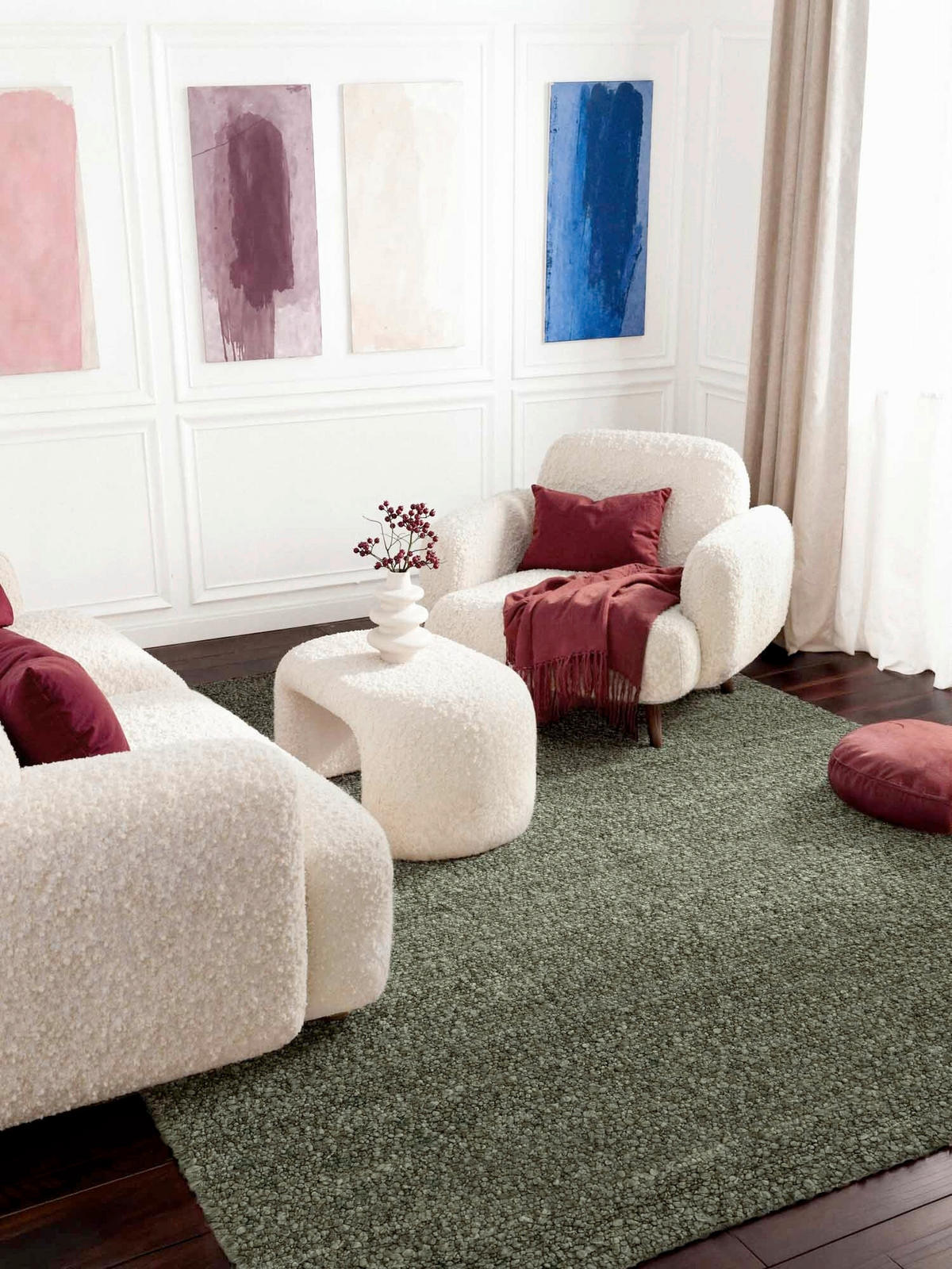 WEBTEPPICH 120/170 cm Notting Hill Dunkelgrün  - Dunkelgrün, Basics, Textil (120/170cm) - Ted Baker