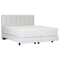 BOXSPRINGBETT 180/200 cm,  in Weiß, Topper, Matratzen, H3 = fest  - Schwarz/Weiß, Design, Holzwerkstoff/Textil (180/200cm) - Esposa