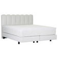 BOXSPRINGBETT 180/200 cm,  in Weiß, Topper, Matratzen, H3 = fest  - Schwarz/Weiß, Design, Holzwerkstoff/Textil (180/200cm) - Esposa