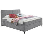 BOXSPRINGBETT 160/200 cm  in Grau  - Schwarz/Grau, KONVENTIONELL, Kunststoff/Textil (160/200cm) - Hom`in