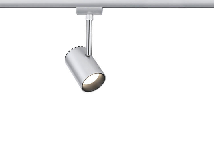 SCHIENENSYSTEM-STRAHLER URail 5,9/18/9 cm   - Chromfarben, Design, Metall (5,9/18/9cm) - Paulmann