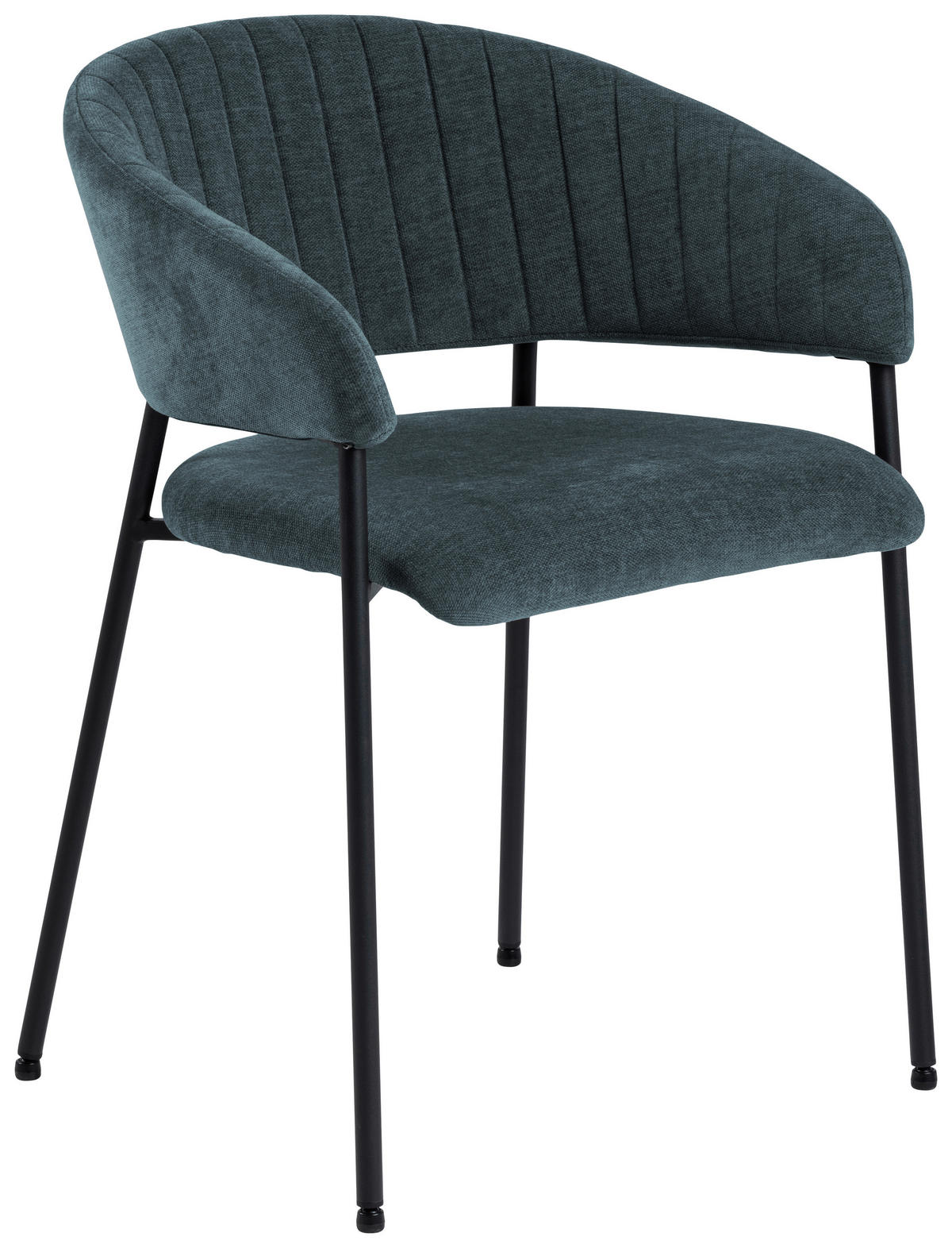 ŽIDLE S PODRUČKAMI, tkaná látka, tmavě modrá - černá/tmavě modrá, Design, kov/textil (54,5/77,5/54cm) - MID.YOU