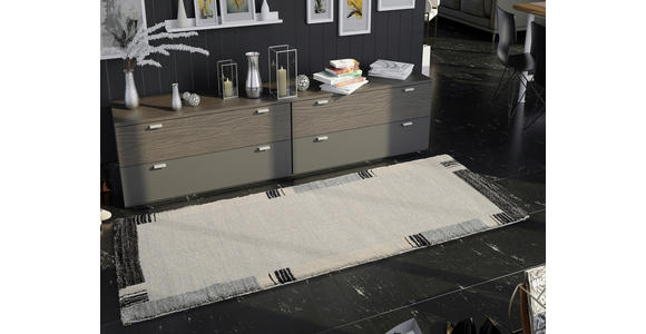 LÄUFER 80/250 cm Palazzo Lobo Grau  - Grau, KONVENTIONELL, Textil (80/250cm) - Novel