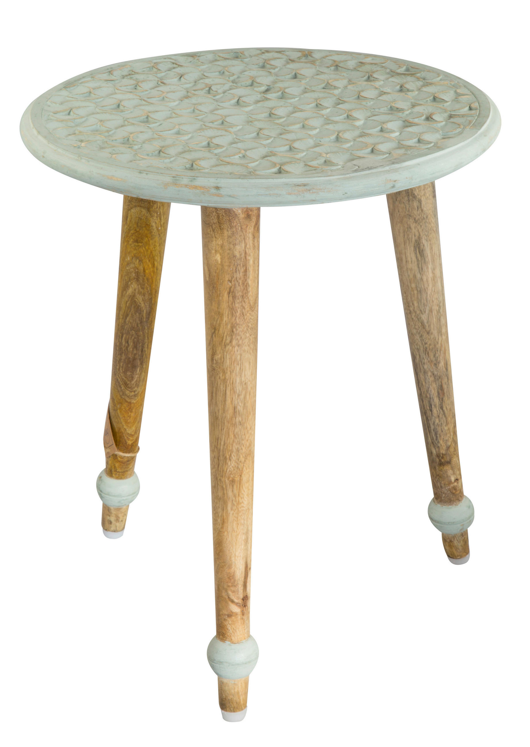 BEISTELLTISCH in Holz  - Naturfarben/Mintgrün, Natur, Holz (40/45cm)