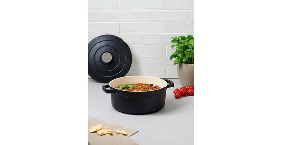 KOCHTOPF 4.26 L - Edelstahlfarben/Creme, Basics, Metall (24/10,5cm) - Homeware Profession.
