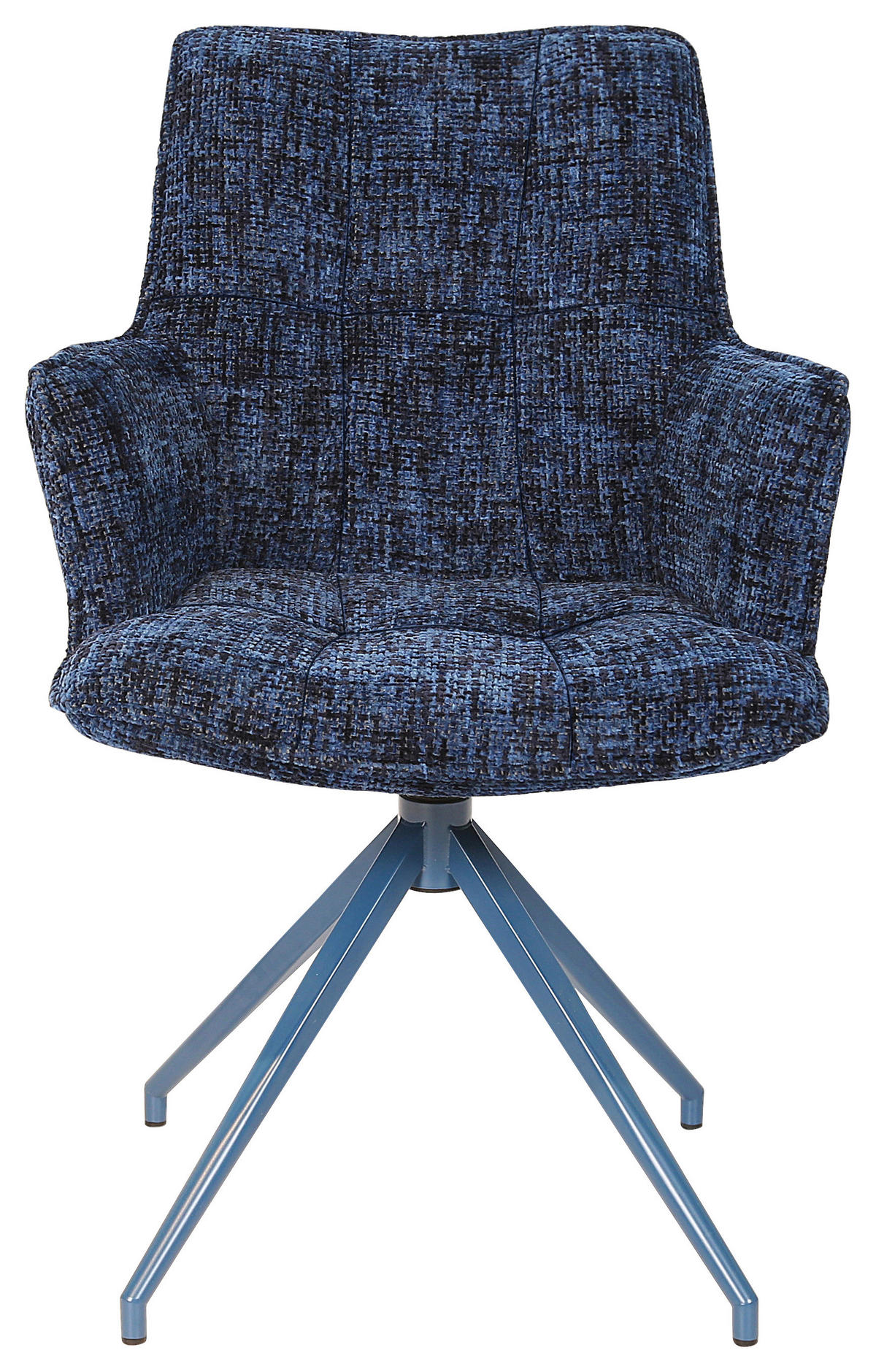 KAROSSZÉK kék  - kék, Lifestyle, textil/fém (59,5/90,5/62,5cm) - Novel