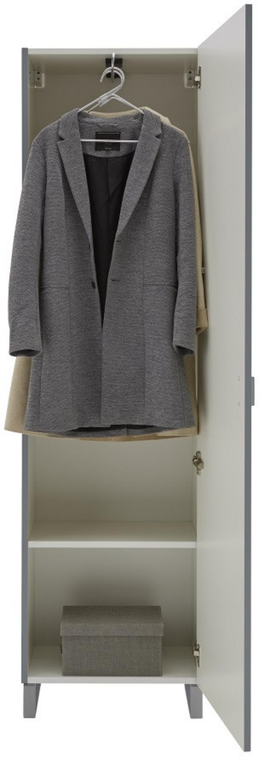 GARDEROBE 5-teilig  in 260/192/36 cm  - Eichefarben/Grau, Design, Holz/Holzwerkstoff (260/192/36cm) - Dieter Knoll