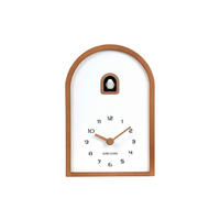 TISCHUHR Curva Dunkelbraun 17/25/6 cm  - Dunkelbraun, Basics, Holz (17/25/6cm) - Karlsson