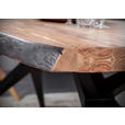 ESSTISCH in Holz, Metall 200/100/76 cm - Schwarz/Akaziefarben, Design, Holz/Metall (200/100/76cm) - Landscape