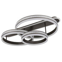 LED-DECKENLEUCHTE 80/50/21,5 cm   - Klar/Titanfarben, Design, Kunststoff/Metall (80/50/21,5cm)