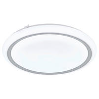 LED-DECKENLEUCHTE 22,8 W  38/6 cm    - Chromfarben/Weiss, Modern, Kunststoff/Metall (38/6cm) - Eglo