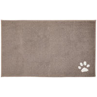 BADEMATTE Braun, Grau 60/100 cm  - Braun/Grau, Kunststoff/Textil (60/100cm) - Esposa