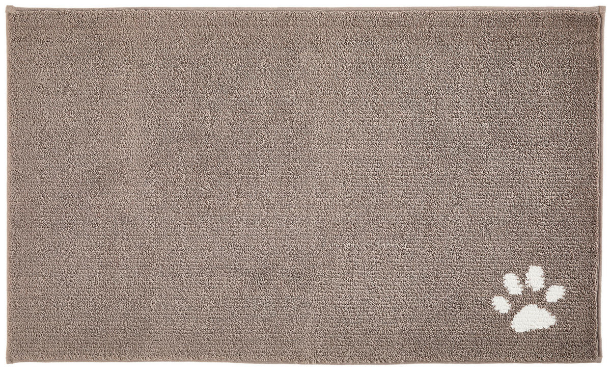 BADEMATTE Braun, Grau 60/100 cm  - Braun/Grau, Kunststoff/Textil (60/100cm) - Esposa
