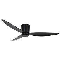 DECKENVENTILATOR - Schwarz, Trend, Kunststoff (137cm) - P & B