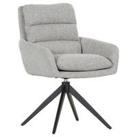 ARMLEHNSTUHL  in Flachgewebe  - Beige/Schwarz, Design, Textil/Metall (60/89/69cm) - Novel