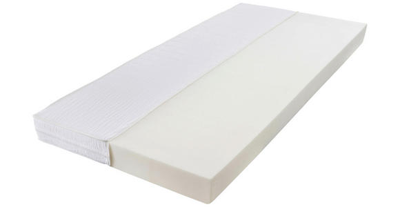 WENDEMATRATZE 90/200 cm Höhe ca. 15 cm - Weiß, KONVENTIONELL, Textil (90/200cm) - Carryhome