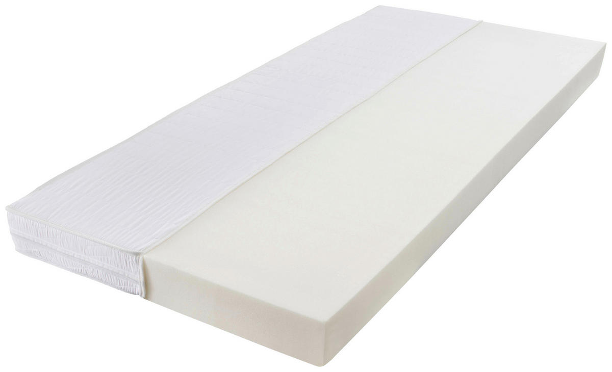 WENDEMATRATZE 90/200 cm Höhe ca. 15 cm  - Weiss, Konventionell, Textil (90/200cm) - Carryhome