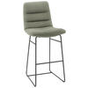 BARHOCKER - Schwarz/Graugrün, Design, Textil/Metall (52/122/66cm) - Dieter Knoll