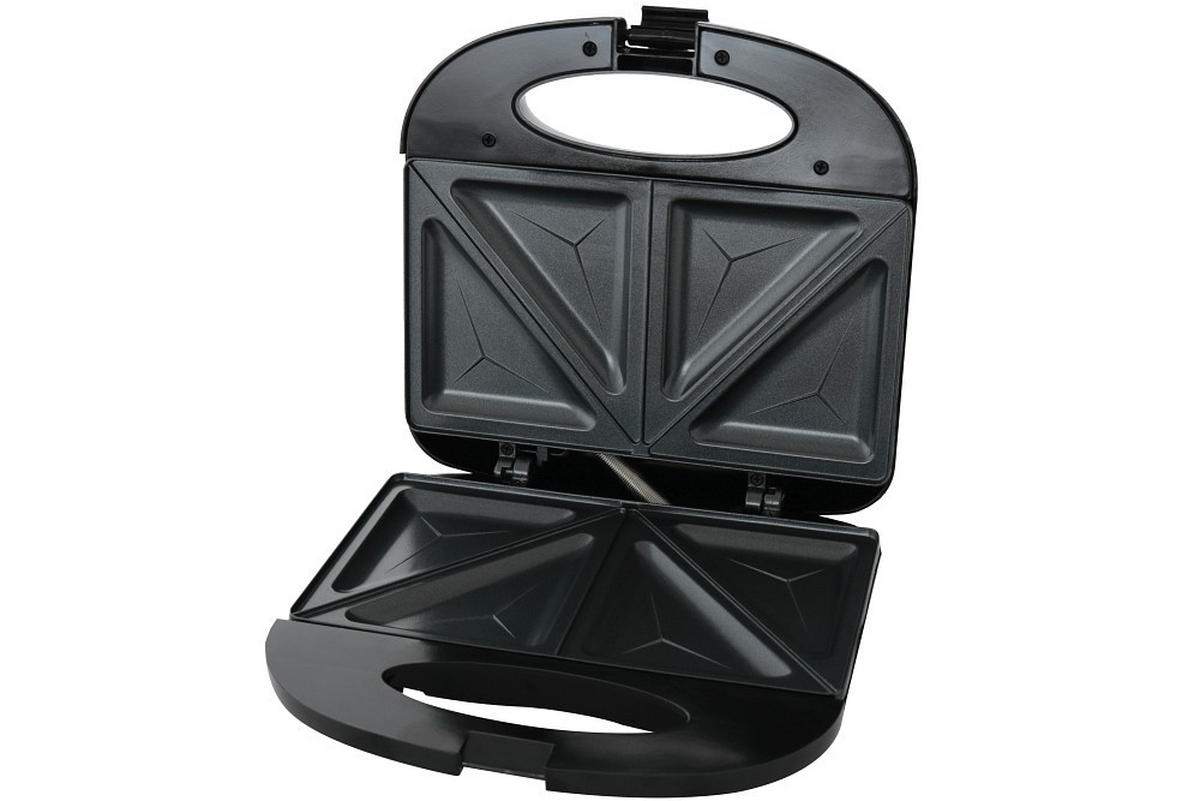 SANDWICHTOASTER  - Schwarz, Basics, Kunststoff/Metall (22/22/7,8cm)