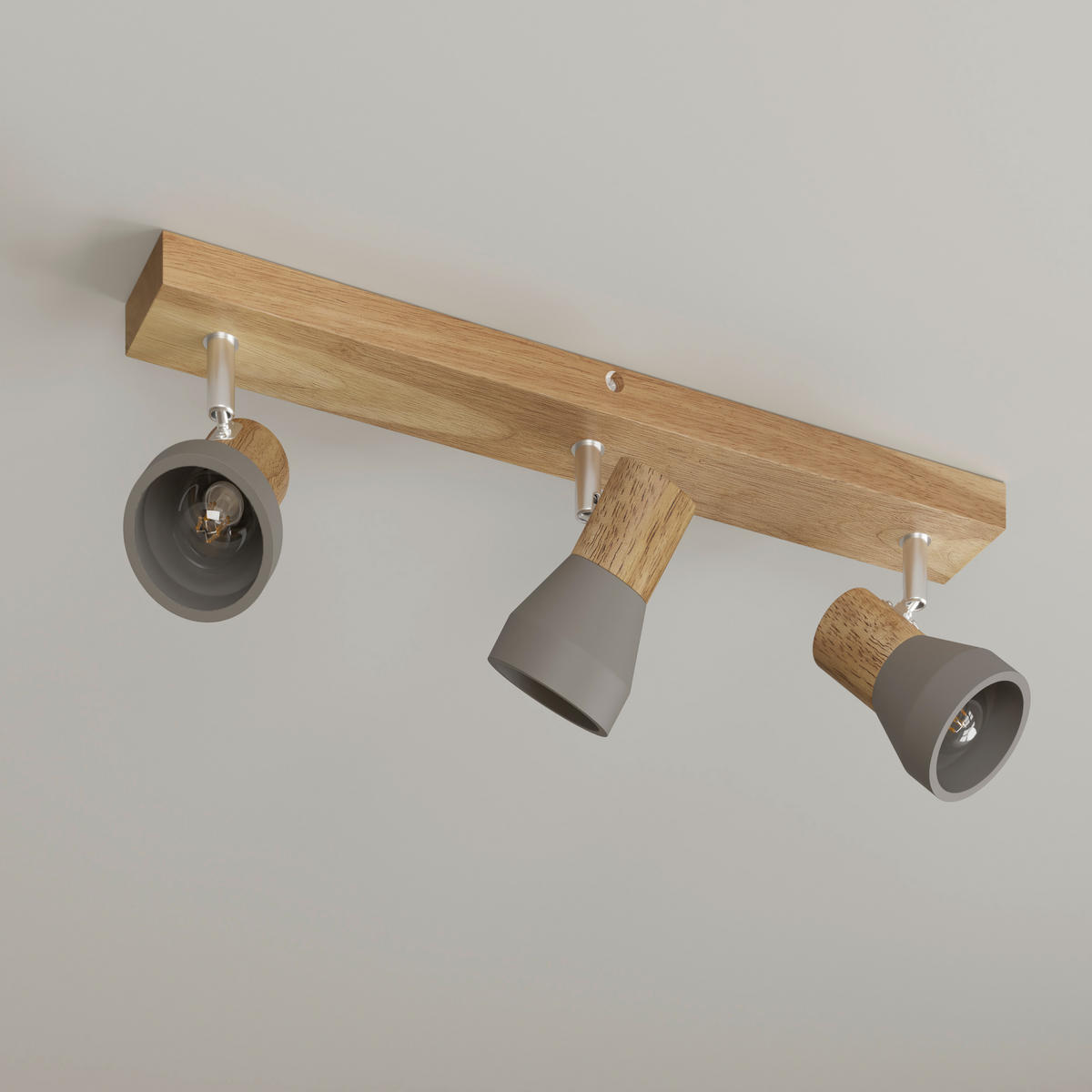 STRAHLER Alina 57/7,2/12,3 cm  - Eschefarben/Grau, Natur, Holz/Stein (57/7,2/12,3cm) - Novel