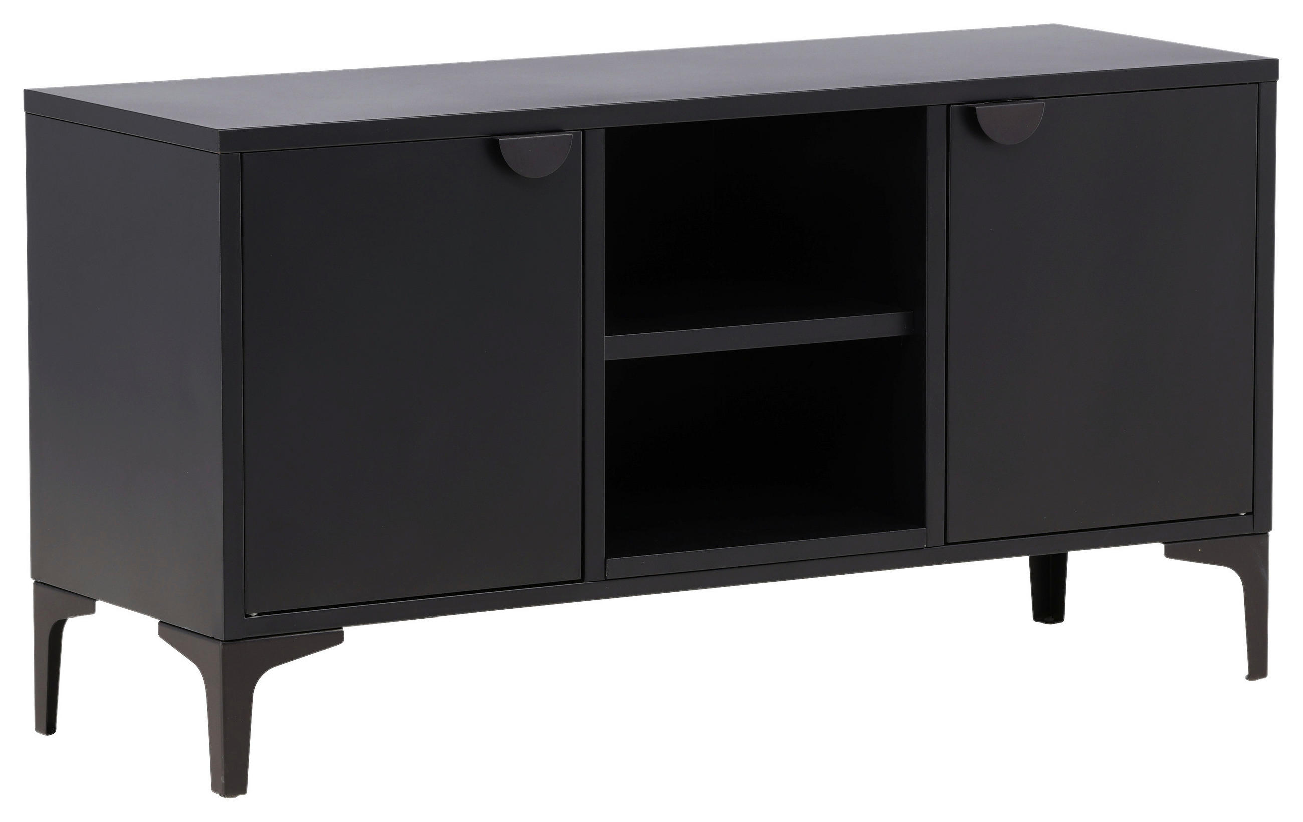 LOWBOARD  in 120/63/40 cm  - Schwarz, Design, Metall (120/63/40cm) - Livetastic